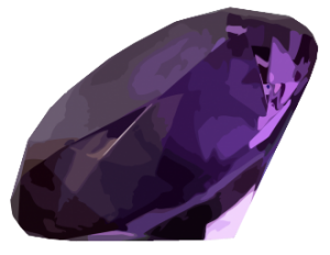 Purple diamond PNG image-6686